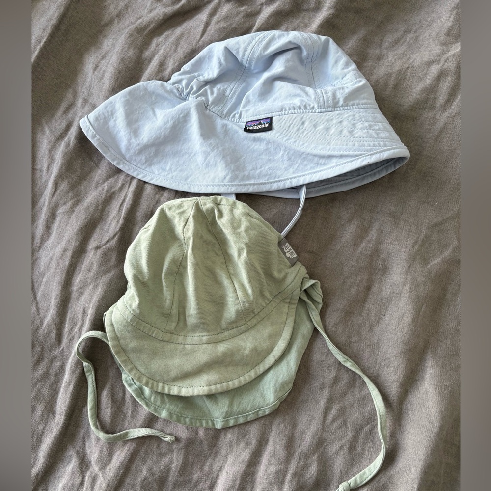 Patagonia Baby Block the Sun Hat and bonus Jan and Jul sun hat 0-3 months